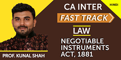 Negotiable Instruments Act, 1881 (Fast Track)