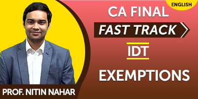 CA Inter Indirect Tax Fast Track CA Inter Indirect Tax Fast Track