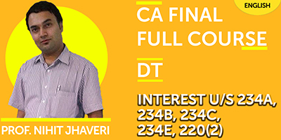 CA Final Full Course Direct Tax CA Final Full Course Direct Tax - JK Shah Online