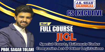 Special Courts, Tribunals Under Companies Act & Other Legislations - Prof. Sagar Tolani (Hindi) for Dec 21