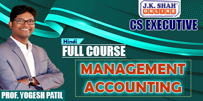 Management Accounting - Prof. Yogesh Patil (Hindi) for Dec 21