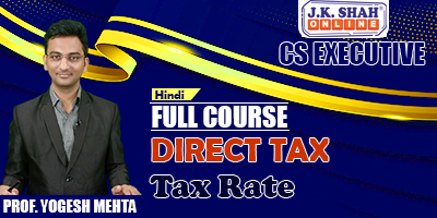 Tax Rate - Prof. Yogesh Mehta (Hindi) for Dec 21