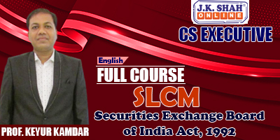 Securities Exchange Board Of India Act, 1992 - Prof. Keyur Kamdar (English) for Dec 21