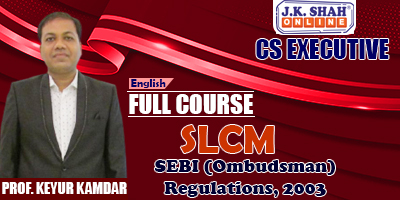 SEBI (Ombudsman) Regulations, 2003 - Prof. Keyur Kamdar (English) for Dec 21