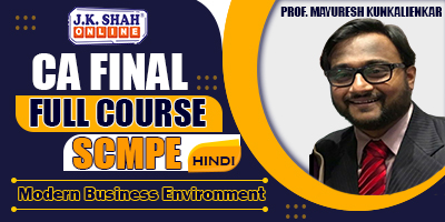 Modern Business Environment - Prof. Mayuresh Kunkalienkar (Hindi) for May 22, Nov 22