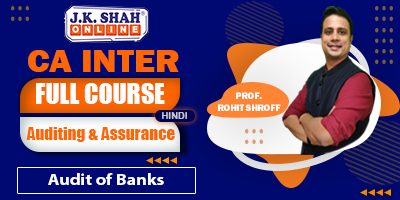 Audit Of Banks - Prof. Rohit Shroff (Hindi) for Nov 21