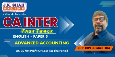 CA Inter Fast Track Advanced Accounting AS 5 -  JK Shah Online