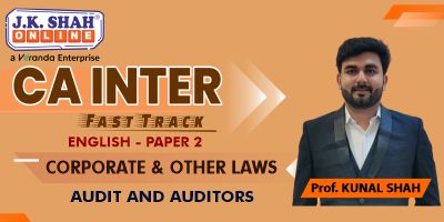 CA Inter Fast Track Law Audit & Auditors  - JK Shah Online