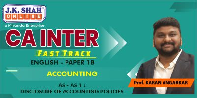 CA Inter Fast Track Accounting AS 1 CA Inter Fast Track Accounting AS 1 - JK Shah Online