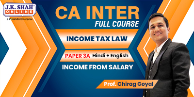 CA Inter, Paper 3A - Income Tax Law - Income from Salaries - Prof ...