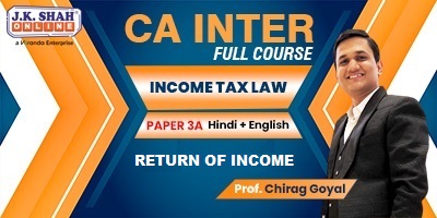 CA Inter, Paper 3A - Income Tax Law - Return of Income - Prof. Chirag ...