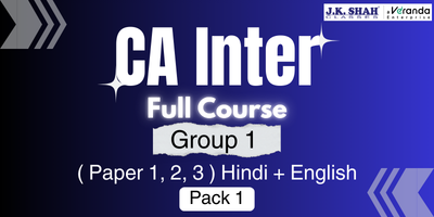 CA Inter, Group 1(Paper 1, 2, 3) Pack 1