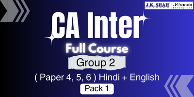 CA Inter, Group 2(Paper 4, 5, 6) Pack 1