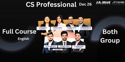 CS Professional, All Subjects - Group 1 & 2 (LIVE ONLINE BATCH)